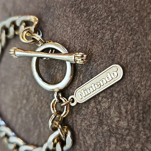 VTG NINTENDO 1990s Chunky Chain Toggle Unisex Bracelet - Picture 3 of 4